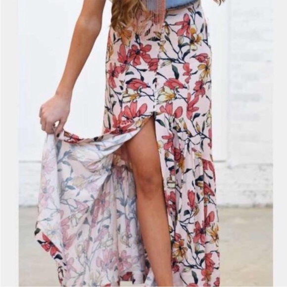 NWT 🥰😍💐🌸 Free People Floral Maxi Skirt - Picture 8 of 8